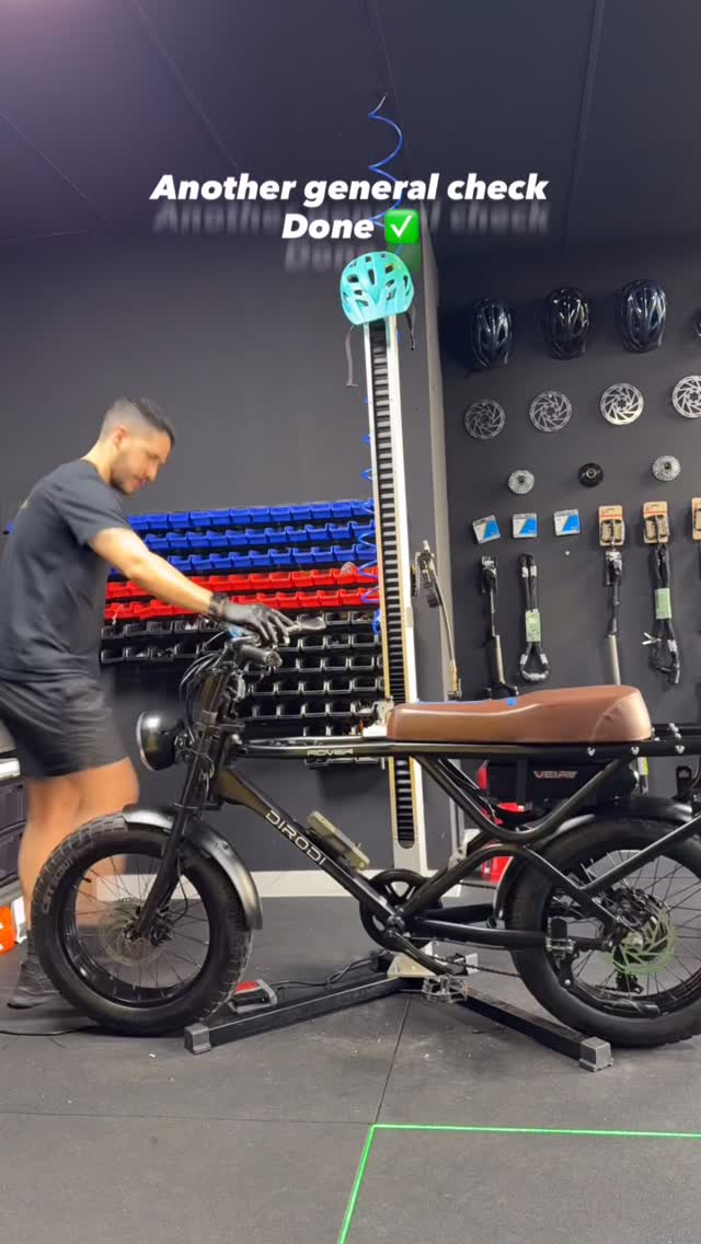 This customer came in for a regular general check-up to keep the bike in good condition and prevent 